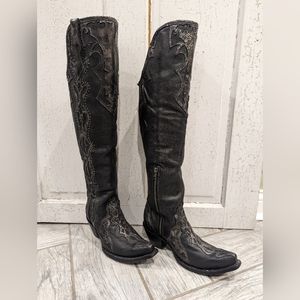 Corral Over The Knee Cowboy Boots 8